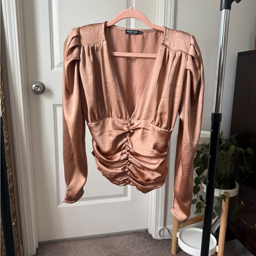 Nasty Gal Women's Ruched Top